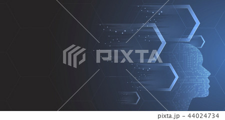 Artificial intelligence. Technology web background 44024734