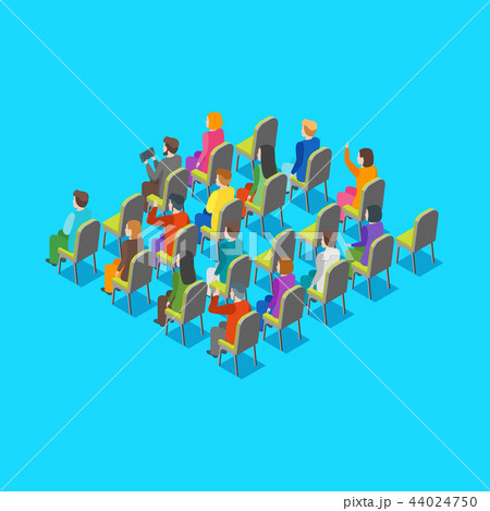 Politician Business Audience Concept 3d Isometric View. Vector 44024750