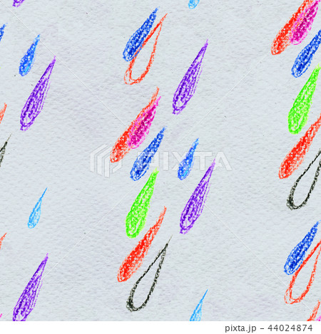 Coloful rain drops seamless pattern 44024874
