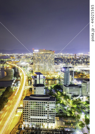 福岡タワーから見る福岡市の素晴らしい夜景 福岡タワーから見る福岡市の素晴らしい夜景 44025565