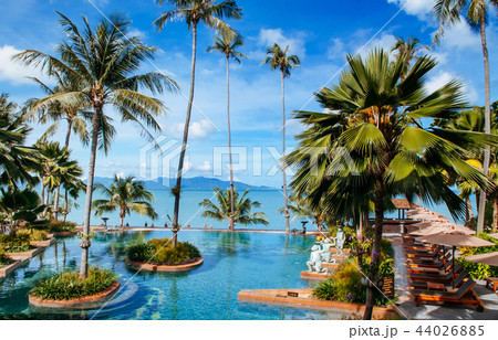 Tropical Resort pool with pool bed, Samui island Tropical Resort pool with pool bed, Samui island 44026885