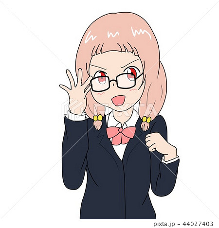 眼鏡をかけた女の子 44027403