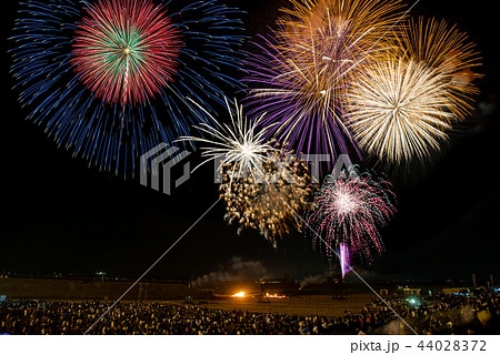 石川県　川北まつり北國大花火川北大会　第33回川北まつり 比較明合成 44028372