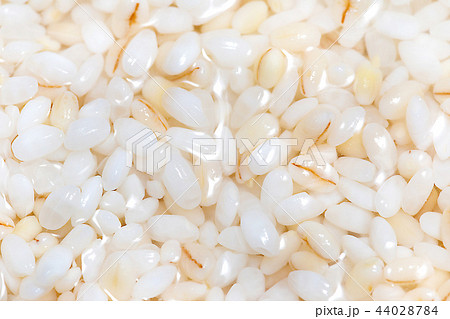 もち麦、米、ご飯、研ぐ、研ぎ汁 44028784