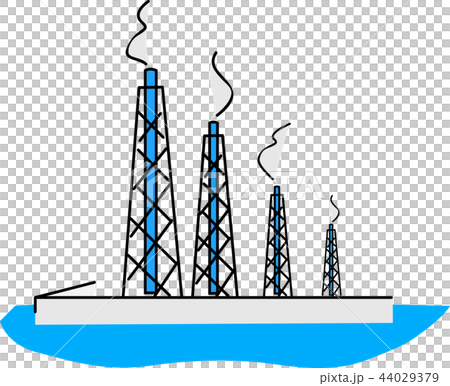 発電所イラストのイラスト素材