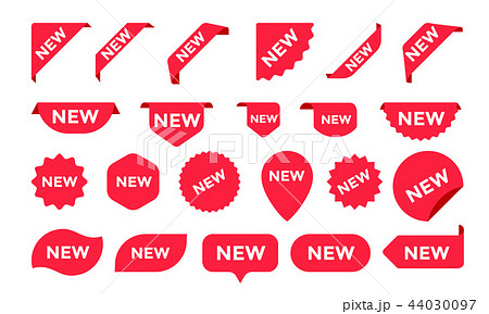 Stickers vector icons for shop sale tags, labels 44030097
