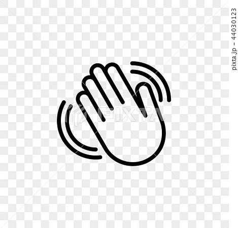 Hand waving vector flat iconのイラスト素材 [44030123] - PIXTA