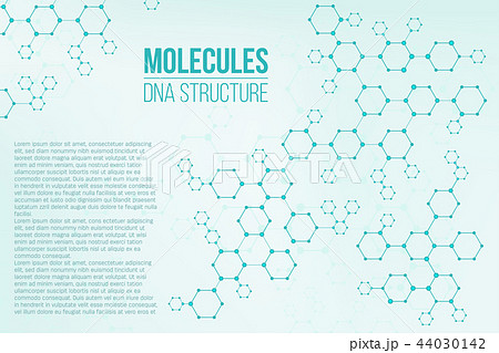 Creative vector illustration of molecular structure coding connection genome isolated on background 44030142