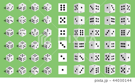 Creative vector illustration of isometric 3d gambling dice combination isolated on transparent 44030144