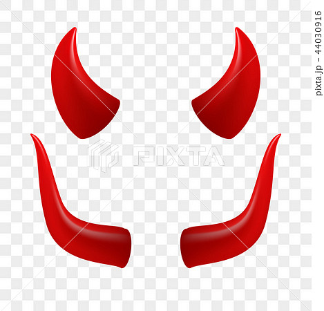 Devil Horns Video Chat Face Vector Iconのイラスト素材 44030916