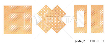 Creative vector illustration of adhesive bandage elastic medical plasters set isolated on 44030934