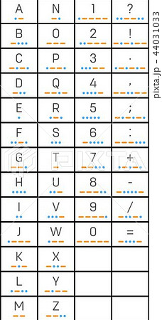 Creative vector illustration of international telegraph morse code alphabet isolated on transparent 44031033