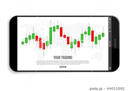 Creative vector illustration of forex trading diagram signals isolated on background. Buy, sell 44031092