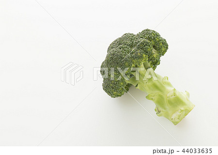ブロッコリー 白背景の写真素材