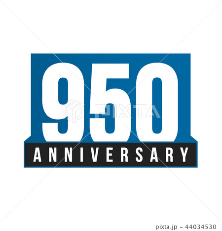950th Anniversary vector icon. Birthday logo template. Greeting card design element. Simple business 950th Anniversary vector icon. Birthday logo template. Greeting card design element. Simple business 44034530