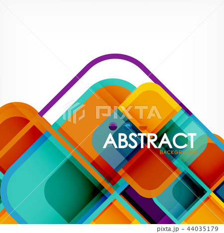 Abstract background, square shapes geometric composition 44035179