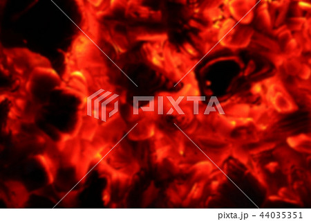 ash fire blurred in dark night 44035351