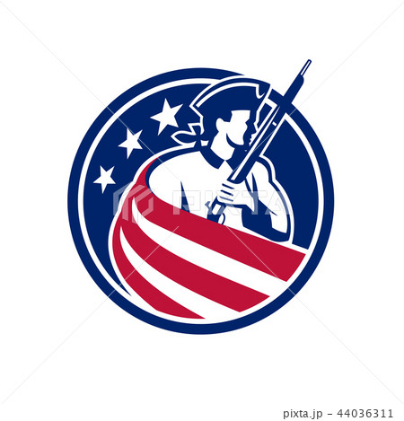American Patriot USA Flag Icon American Patriot USA Flag Icon 44036311