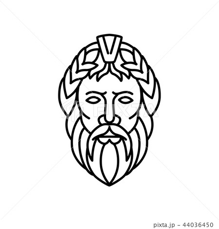 Zeus God of Sky and Thunder Mono Line Zeus God of Sky and Thunder Mono Line 44036450