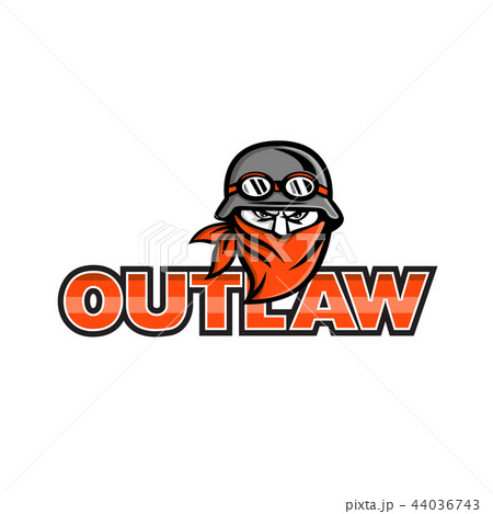 Outlaw Biker Angry Mascot 44036743