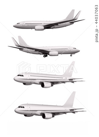 white planes isolated on white 44037063