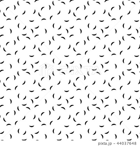 Seamless Pattern Of Short Curves Black Worms のイラスト素材