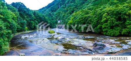 吹割千畳敷　パノラマ　【群馬県沼田市】 44038585