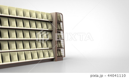 ポテトチップスの棚　アップ　左 44041110