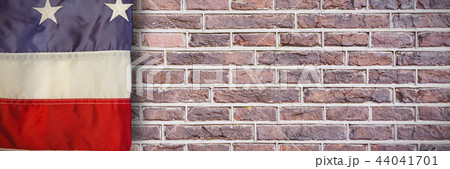 Composite image of creased us flag 44041701