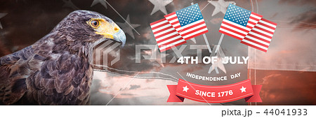 Composite image of independence day graphic 44041933