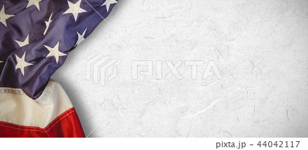 Composite image of creased us flag 44042117