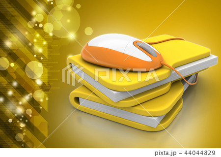 mouse with file folder 44044829
