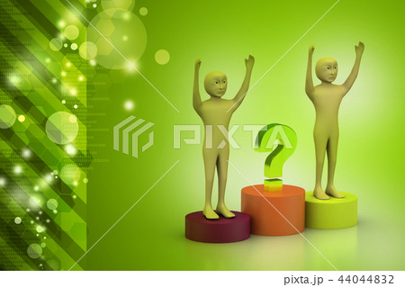 Business people with question mark 44044832