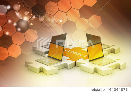 Laptop connect in puzzles 44044871