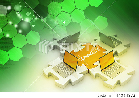 Laptop connect in puzzles 44044872