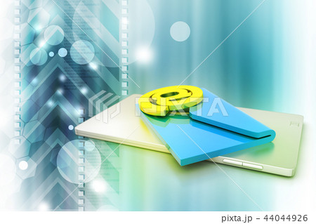 Tablet computer with e-mail 44044926