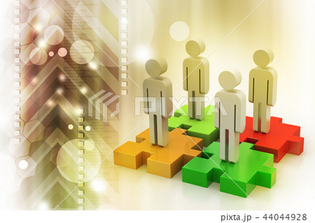 businessmen are standing on different colored businessmen are standing on different colored 44044928