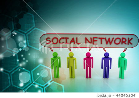 Social network concept 44045304