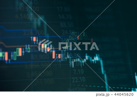 Business candle stick graph chart of stock market 44045620