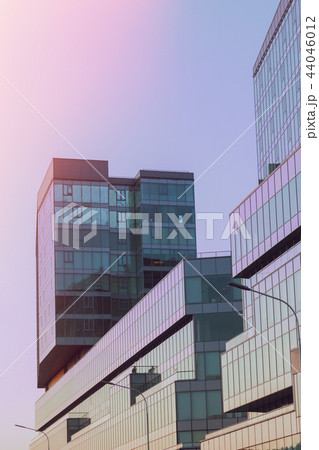 Glass architecture skyscraper on sky background 44046012