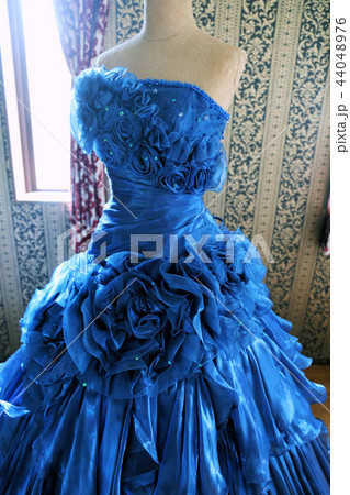 ウエディングドレス　カラードレス青 44048976