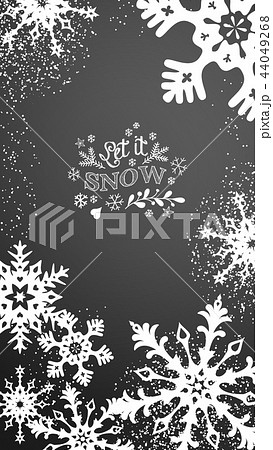 Christmas mobile phone background with chalk 44049268
