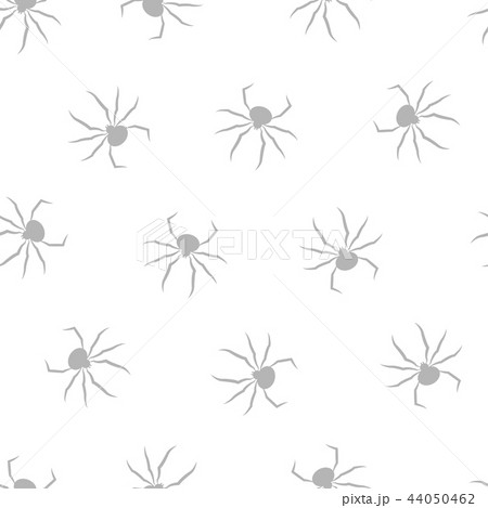 Seamless pattern with spiders. Halloween grey background. 44050462