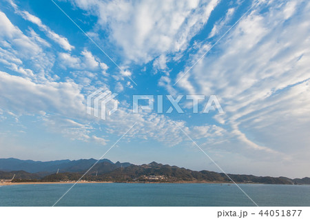 那智勝浦の朝,美しい湾では、和歌山県 44051877