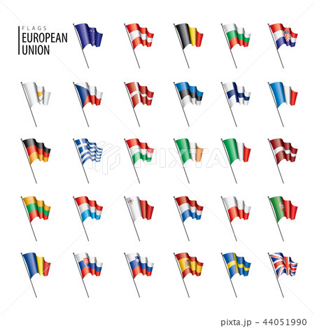 flags of the european union. Vector illustration. flags of the european union. Vector illustration. 44051990
