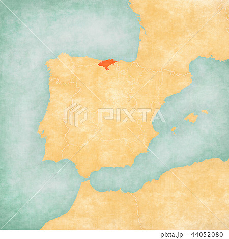Map of Iberian Peninsula - Cantabria 44052080