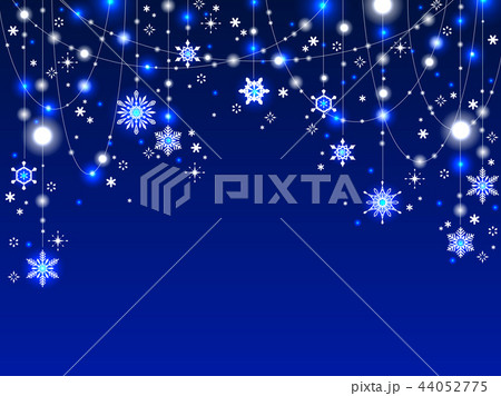 雪のオーナメントの背景 44052775