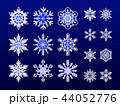 雪の結晶の素材 44052776