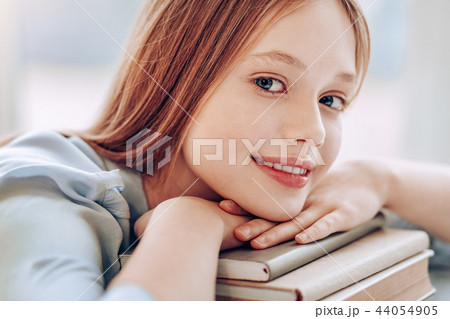 Portrait of charming girl that posing on camera 44054905
