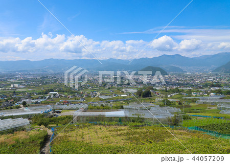 牛奥みはらしの丘から望む甲州市 44057209